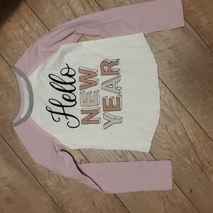 Peek / Hello New Year/Good Times Await/ Raglan Sleeve T-shirt